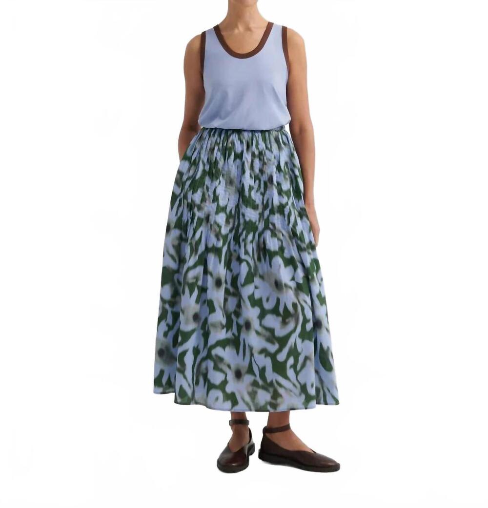 NEW KOWTOW poet midi skirt in misty floral